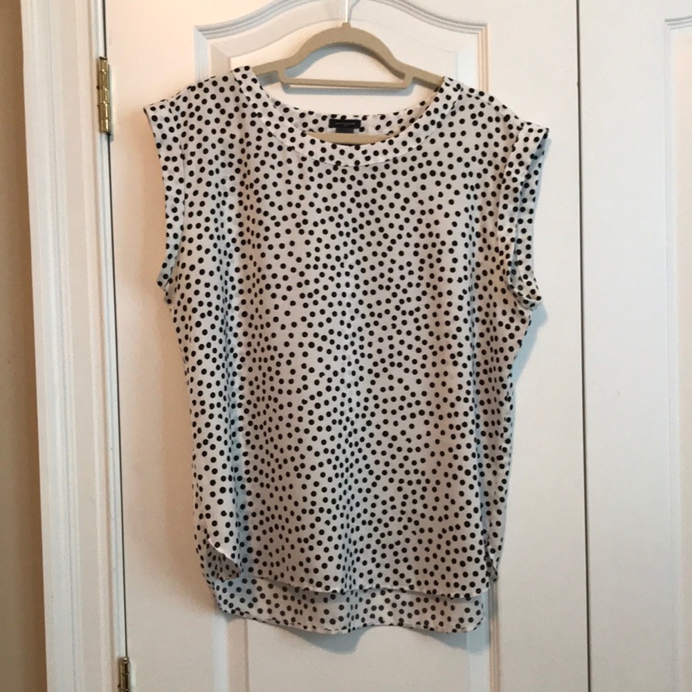 Silky Polka Dot Blouse